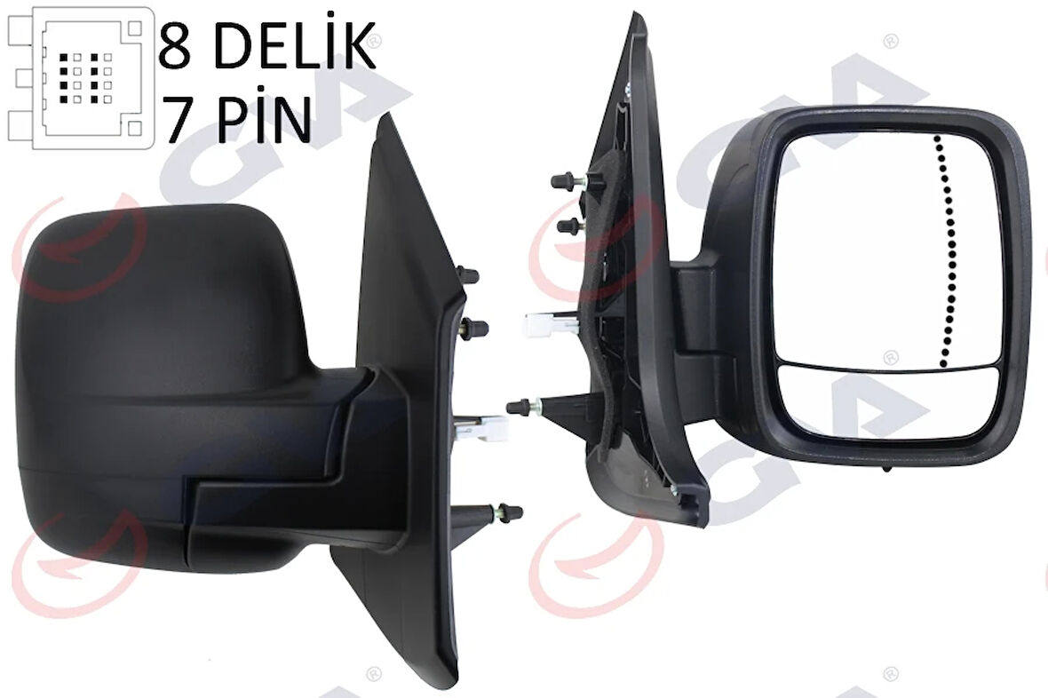 DIŞ DİKİZ AYNASI SAĞ TRAFIC-VİVARO 2014 ELEKTRİKLİ ISITMALI SENSÖRLÜ DESENLİ ASFERİK 6 FİŞ VM-976EHSAR 963745863R 963651588R 4422961