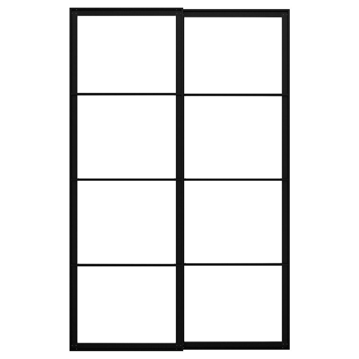 Sürgü kapak iskeleti, siyah, 150x236 cm