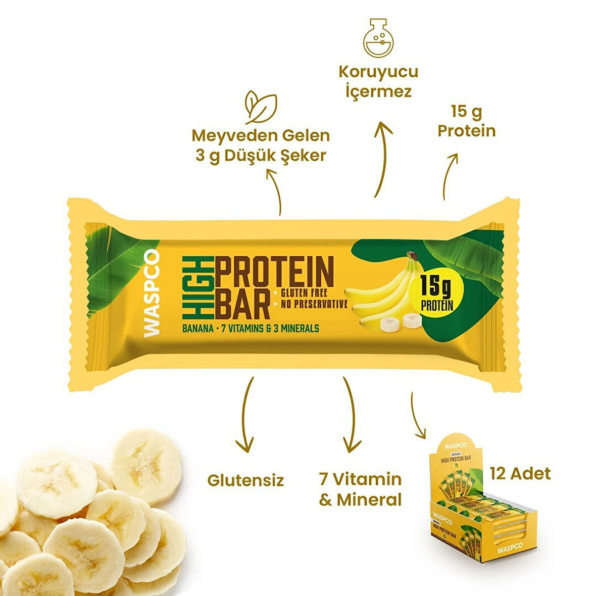 Waspco Muzlu Protei̇n Bar 50 Gr