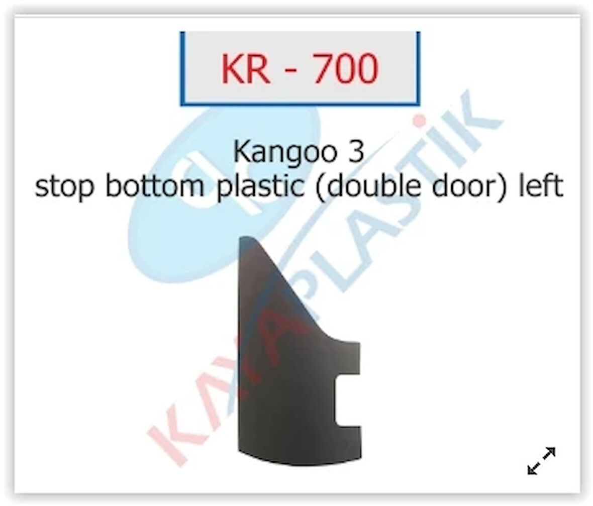 ARKA TAMPON SOL ÜST PARÇA KANGOO 3 2008 ÇİFT KAPI 8200642144