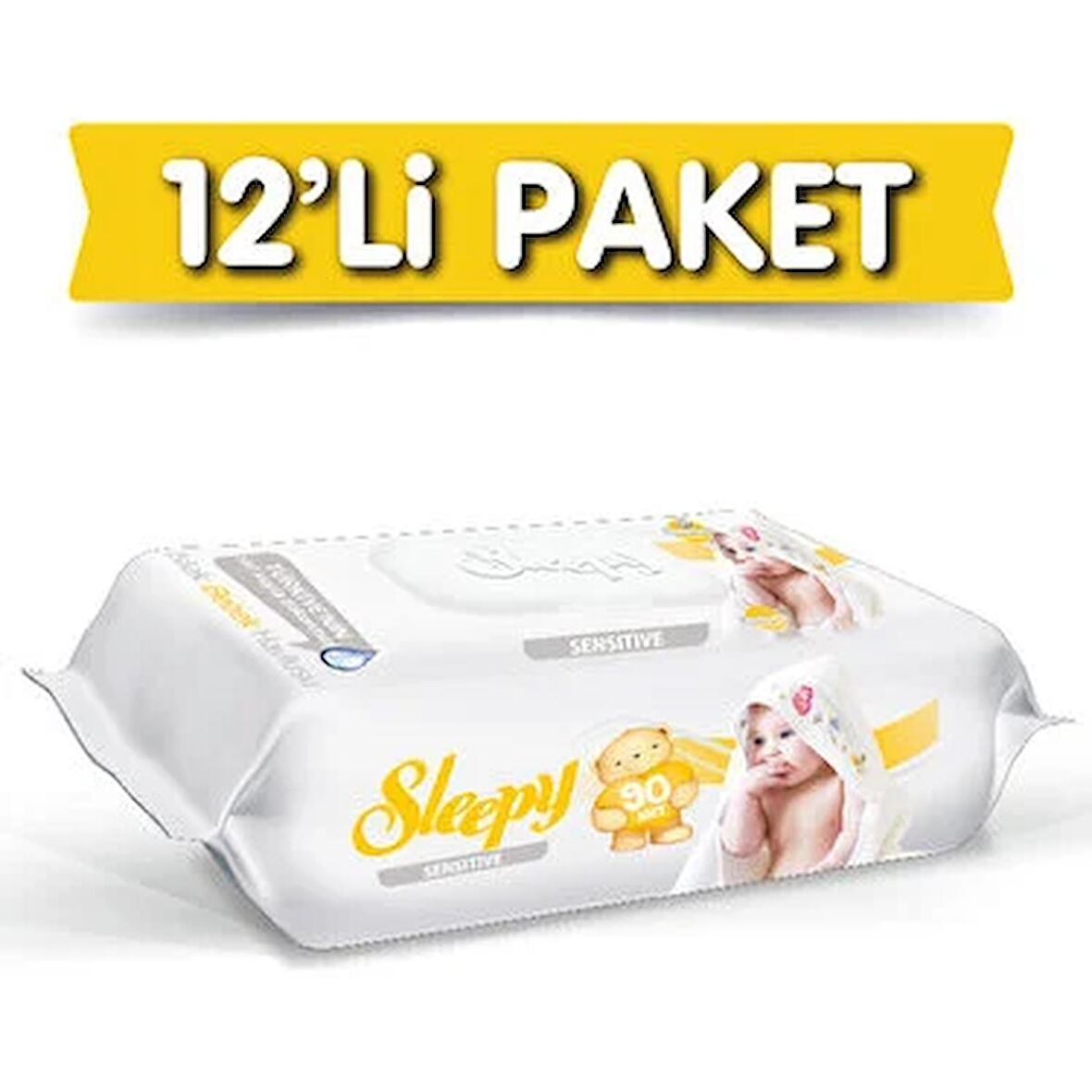 Sleepy Islak Havlu Sensitive 90 Lı 12 Paket 1080 Yaprak