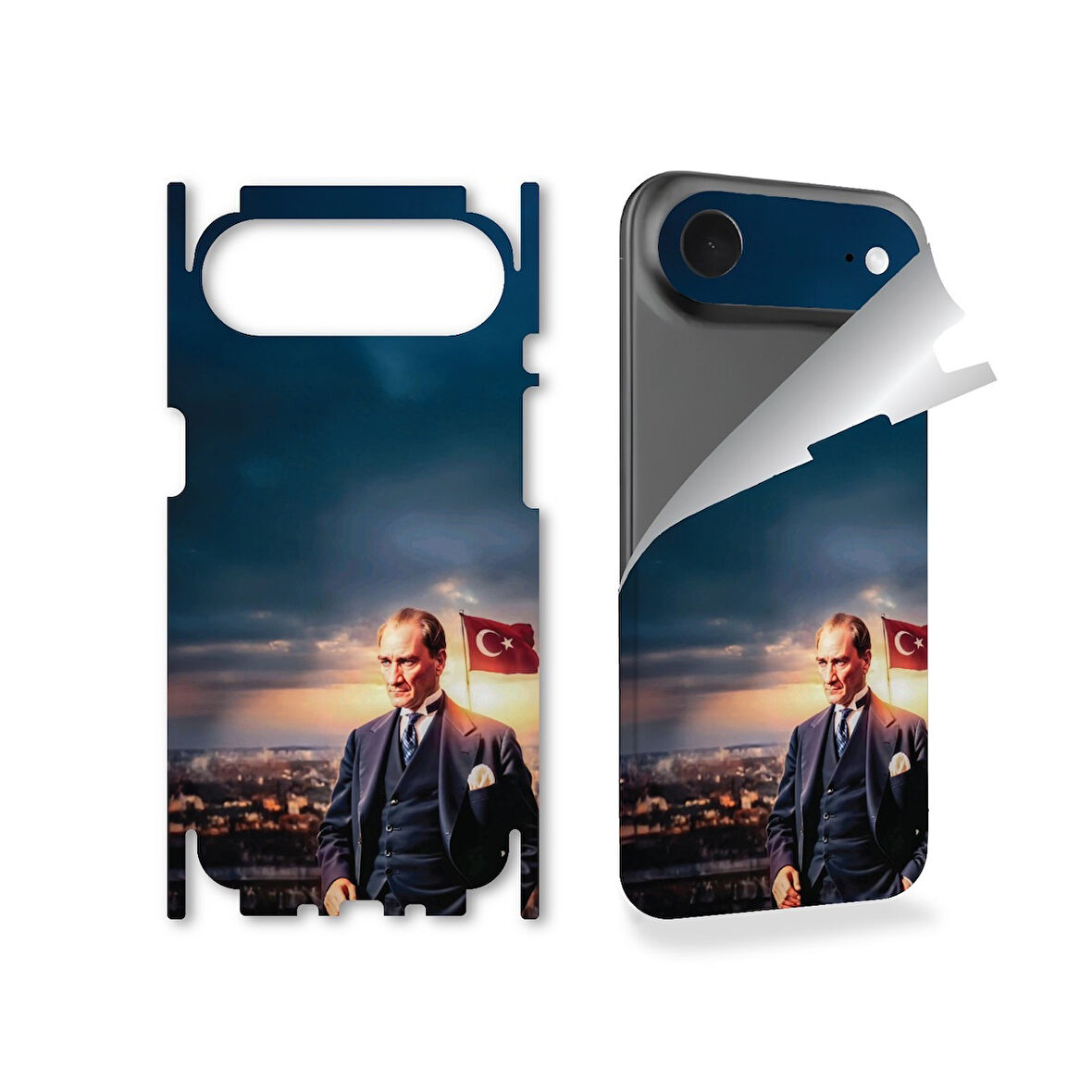 Apple İphone 17 Air için full kaplama koruma sticker kılıfsız kullanım için çizilme önleyici ATATÜRK 2