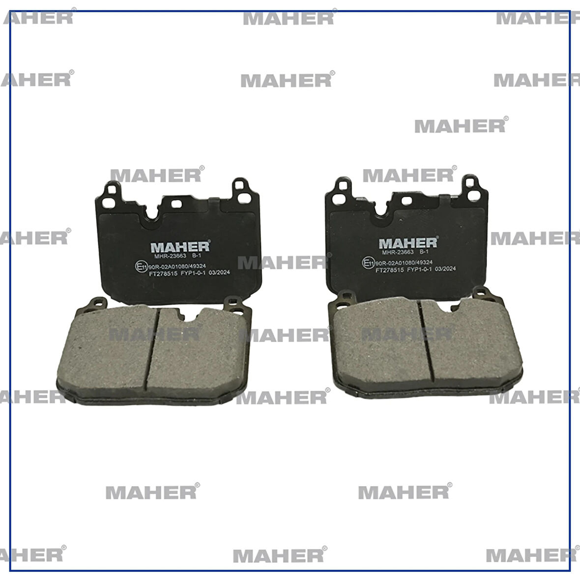 FREN BALATA MINI 2013 COOPER F55 / MINI 2014 CLUBMAN F54 / MINI 2016 COUNTRYMAN F60 ÖN 34106860020