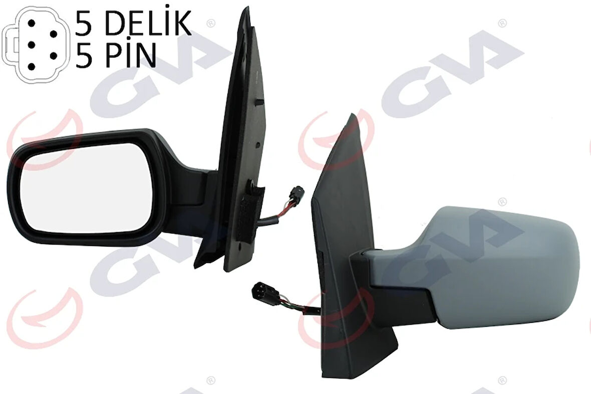 DIŞ DİKİZ AYNASI SOL FIESTA 2002 ELEKTRİKLİ ISITMALI ASTARLI KONVEKS 5 FİŞ VM-312EHPL 2S61 17683 BP 1148205 1222828