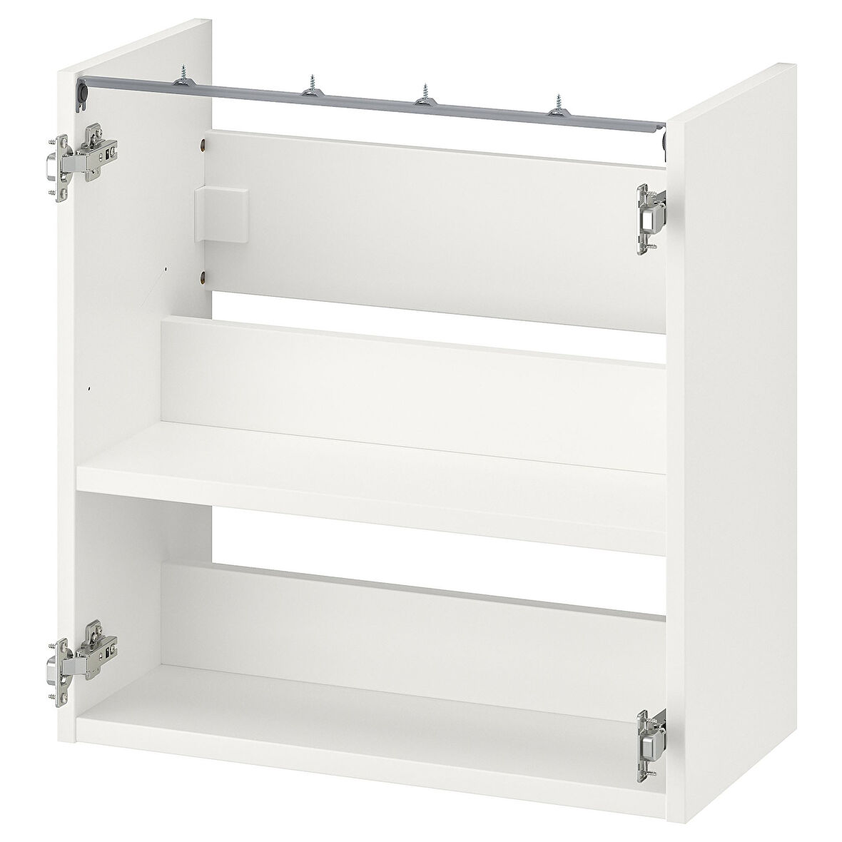 Lavabo alt dolabı iskeleti, beyaz, 60x30x60 cm, raflı