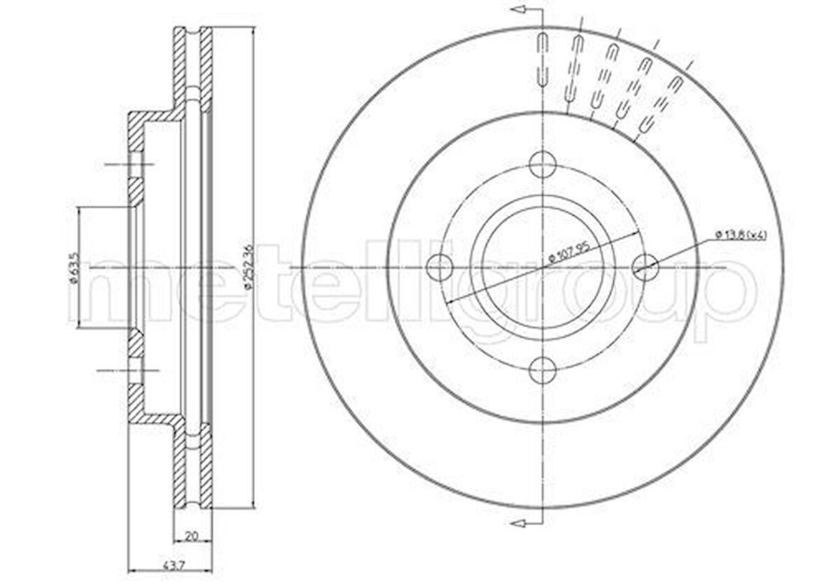 ARKA FREN AYNASI MONDEO 2 1993-1996 SCORPIO 1994-1999 93BX2A315AD 5026786 1025911 4115996 (2 ADET)