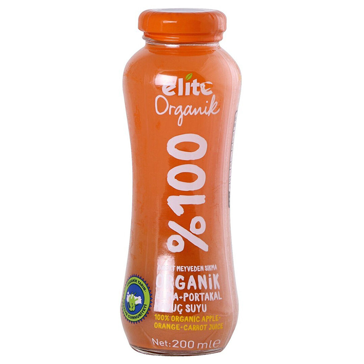 Elite Organi̇k Elma/ Portakal/ Havuç 200 Ml