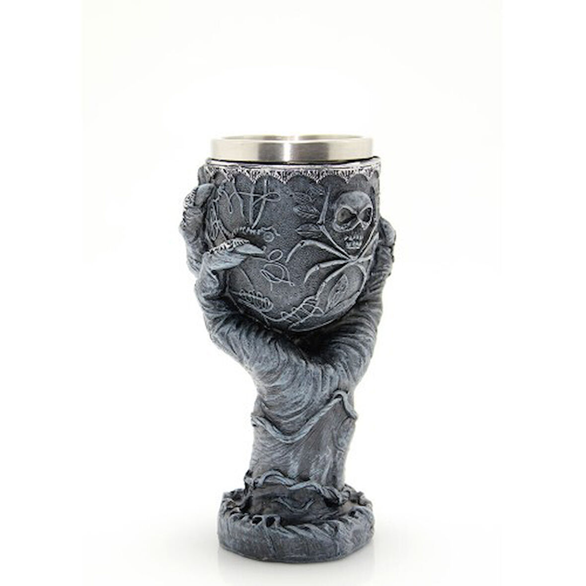 Paslanmaz Çelik El Tasarımı Kadeh Bardak Model 1 