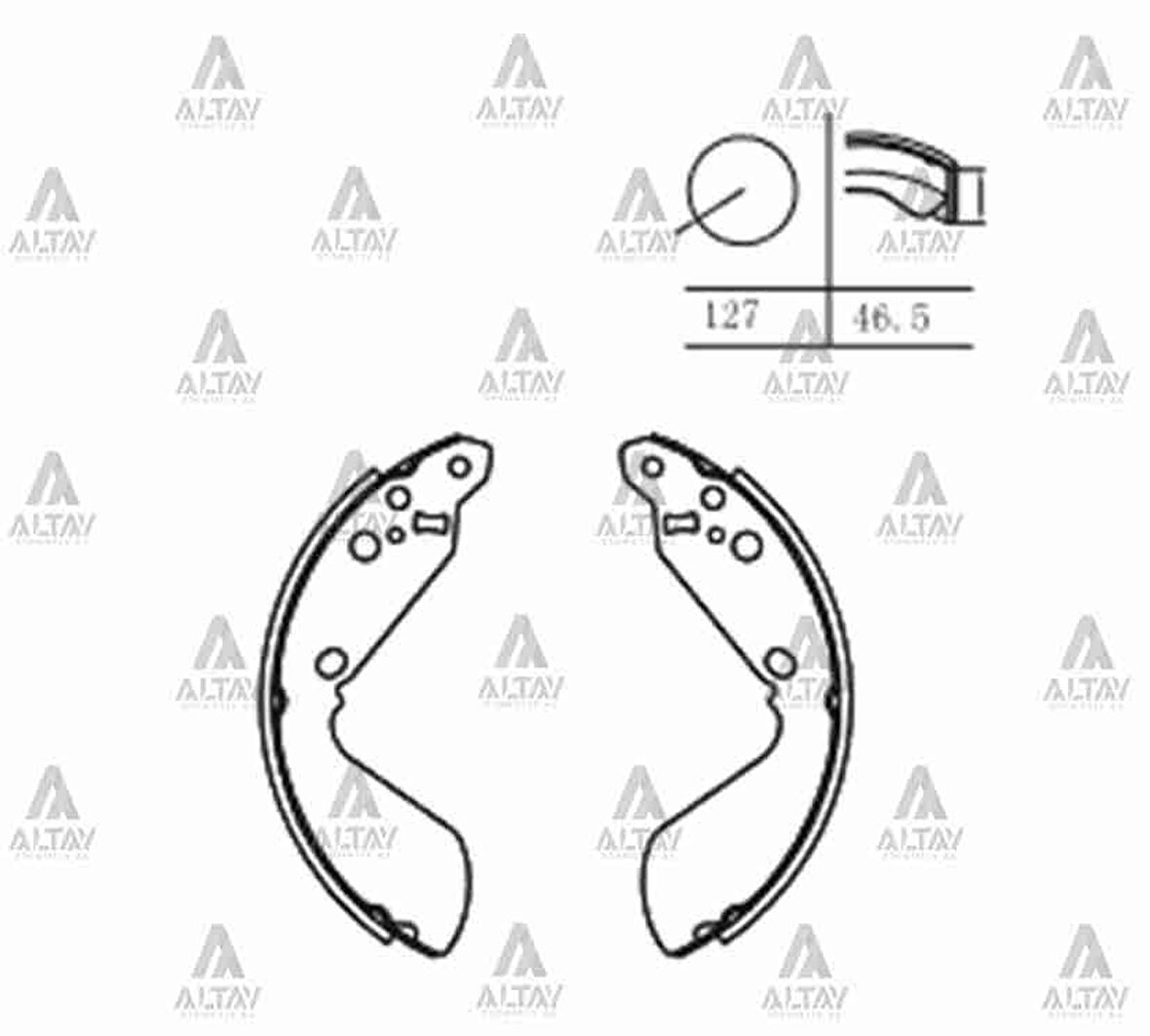 FREN BALATA VITARA 1990 5 KAPI PABUÇ ARKA 53200 56821