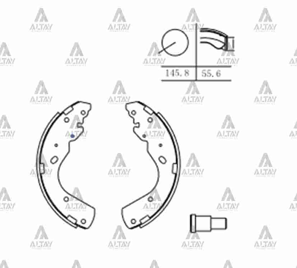 FREN BALATA B-2500 2001-2006 4104 / BT-50 4104 / RANGER PABUÇ ARKA URY22638Z