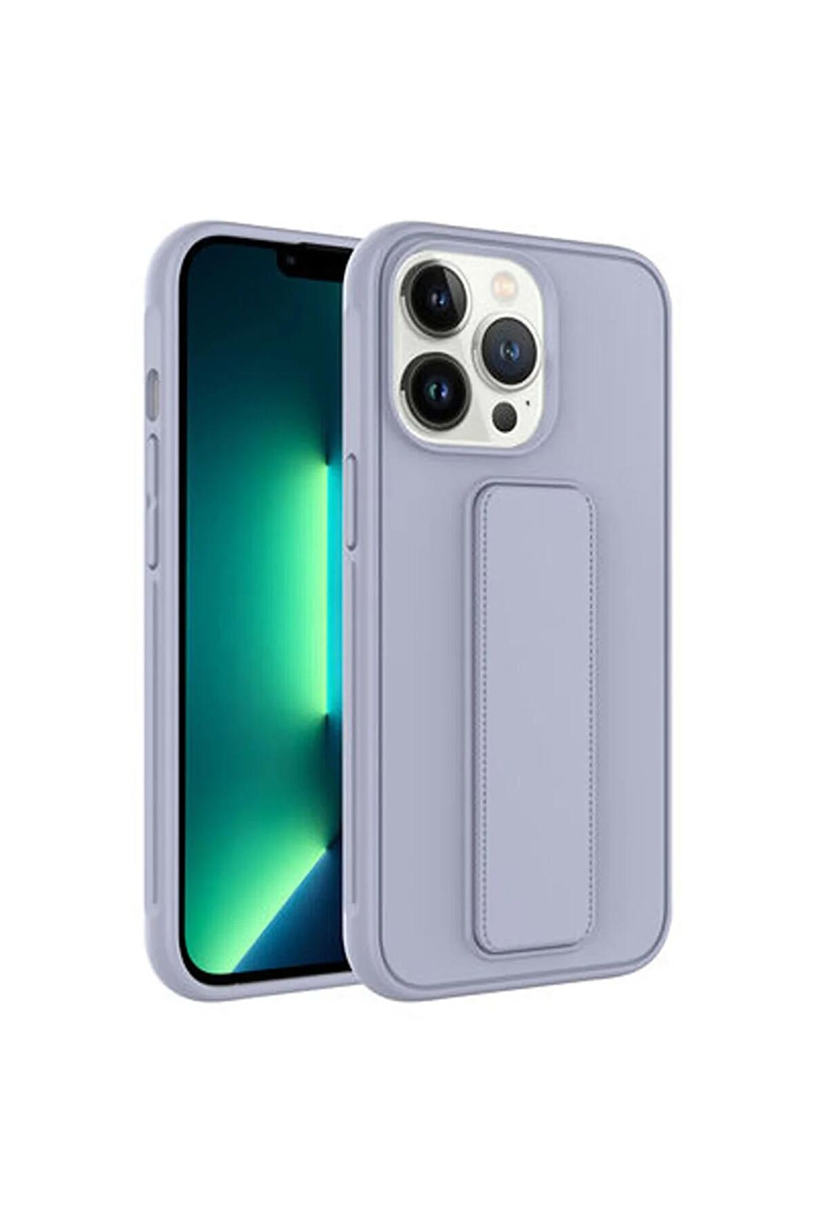 Apple iPhone 14 Pro ile Uyumlu Kılıf Mıknatıslı V Standlı Telefon Kılıfı Kapak