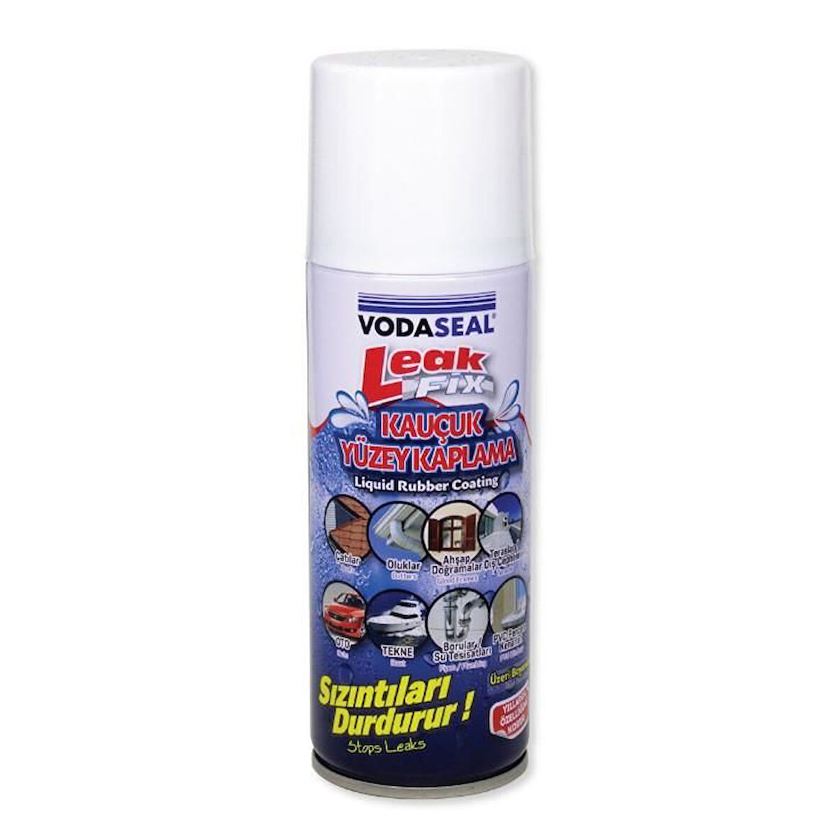 Vodaseal Leak Fix Kauçuk İzolasyon Spreyi 200 ml Beyaz