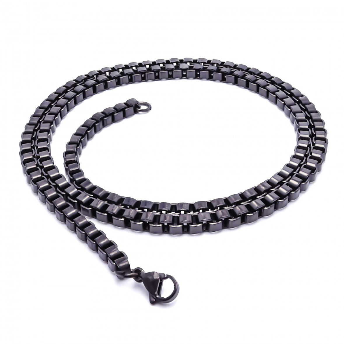  FM Kare Arnavut Çelik Kolye 4Mm 3183CEK053 