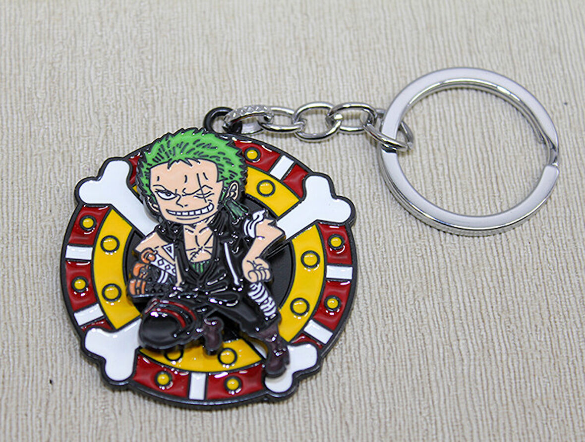 Metal Dönen One Piece Anahtarlık 