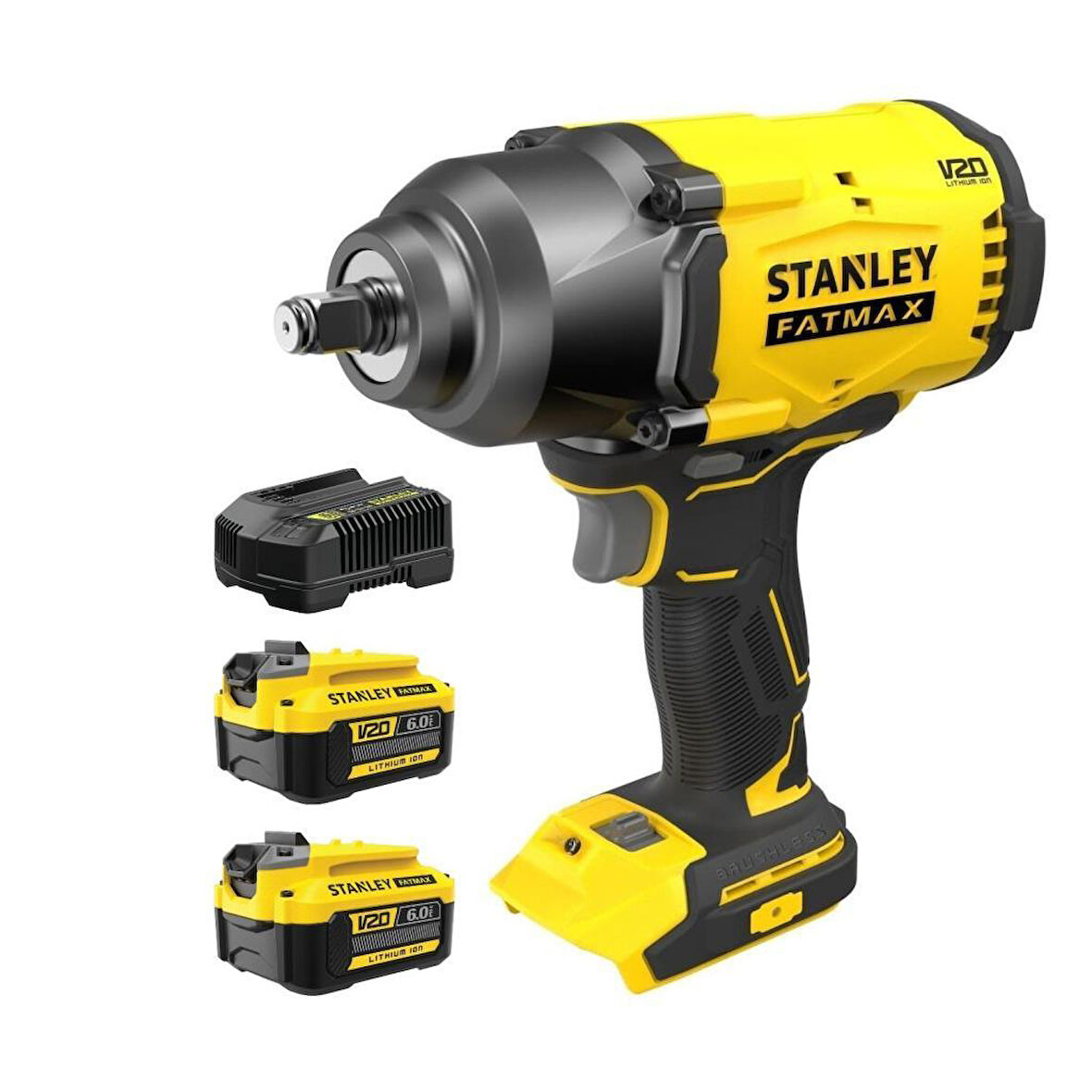 Stanley Fatmax Kömürsüz Akülü Somun Sıkma 1/2 950 Nm (2X6A) SFMCF940B-XJ