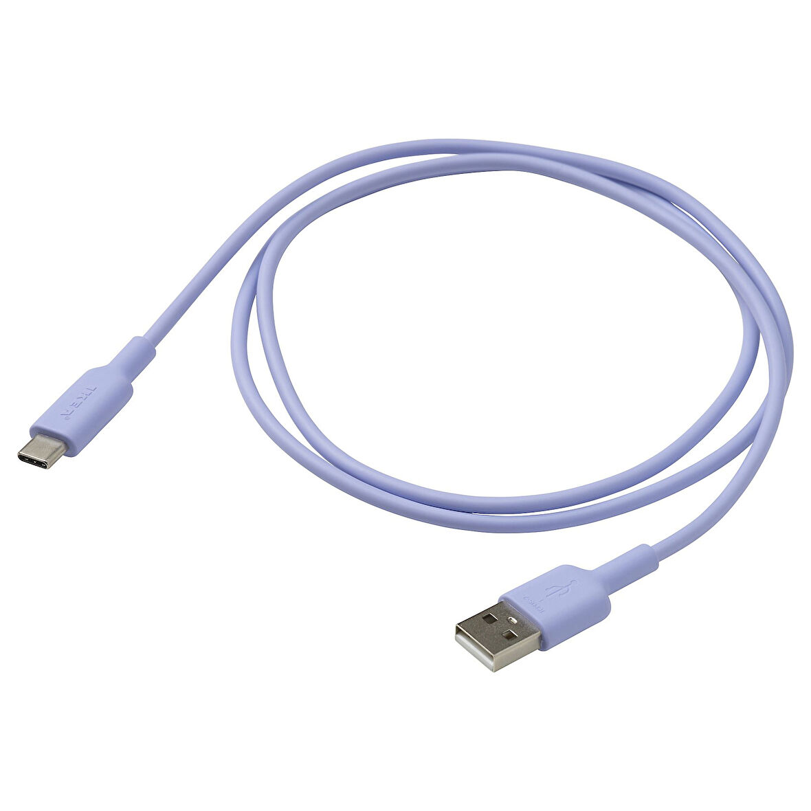 USB-C - USB kablo, lila, 1.0 m