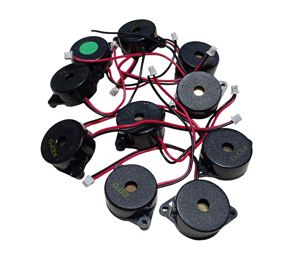 10 Adet KPI-G2210L DC 3-30V Devreli 22mm Kulaklı Piezo Buzzer Siyah 15mA 88dB