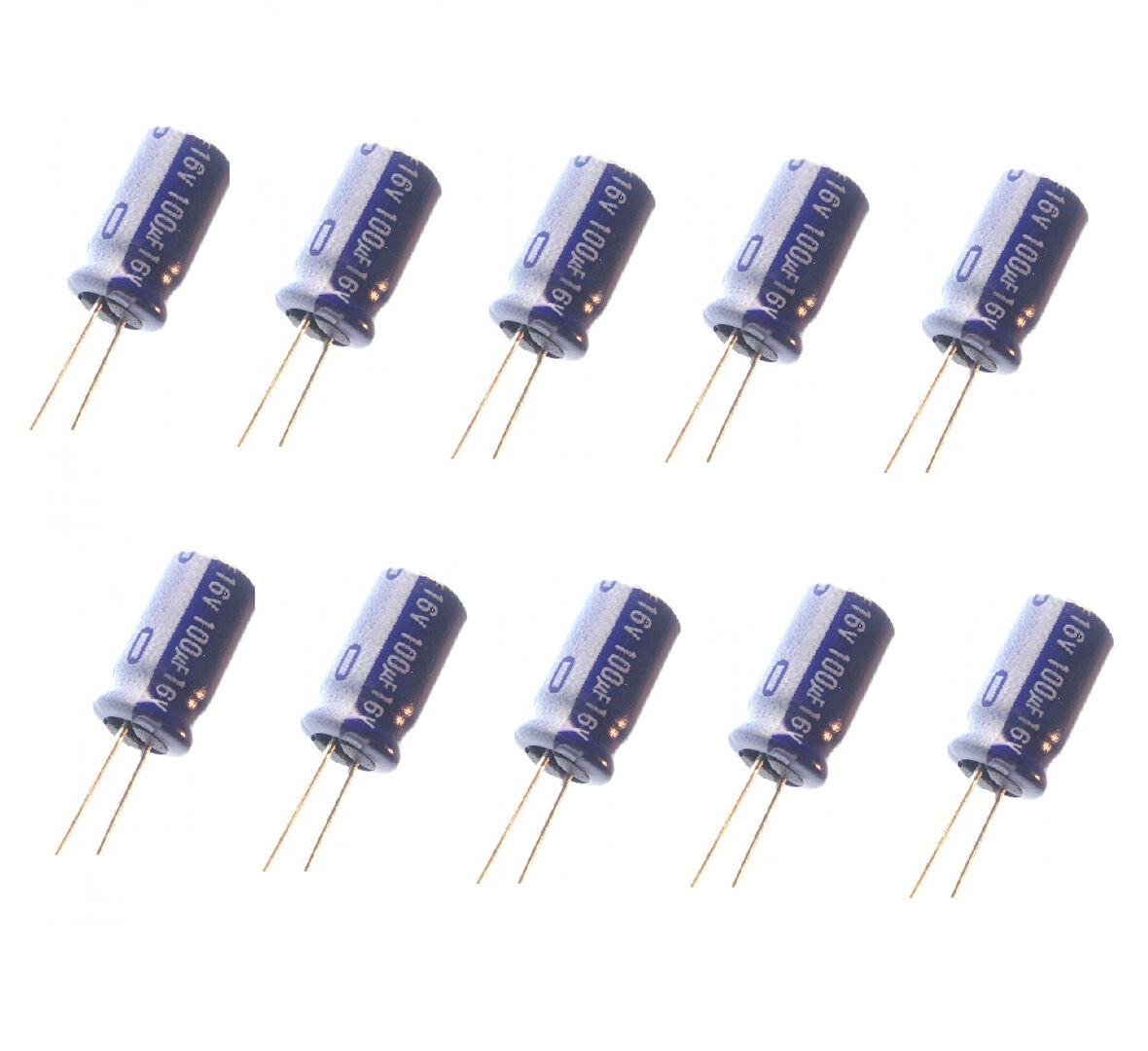 100uF 16V Elektrolitik Kondansatör 6x11mm - 10 Adet