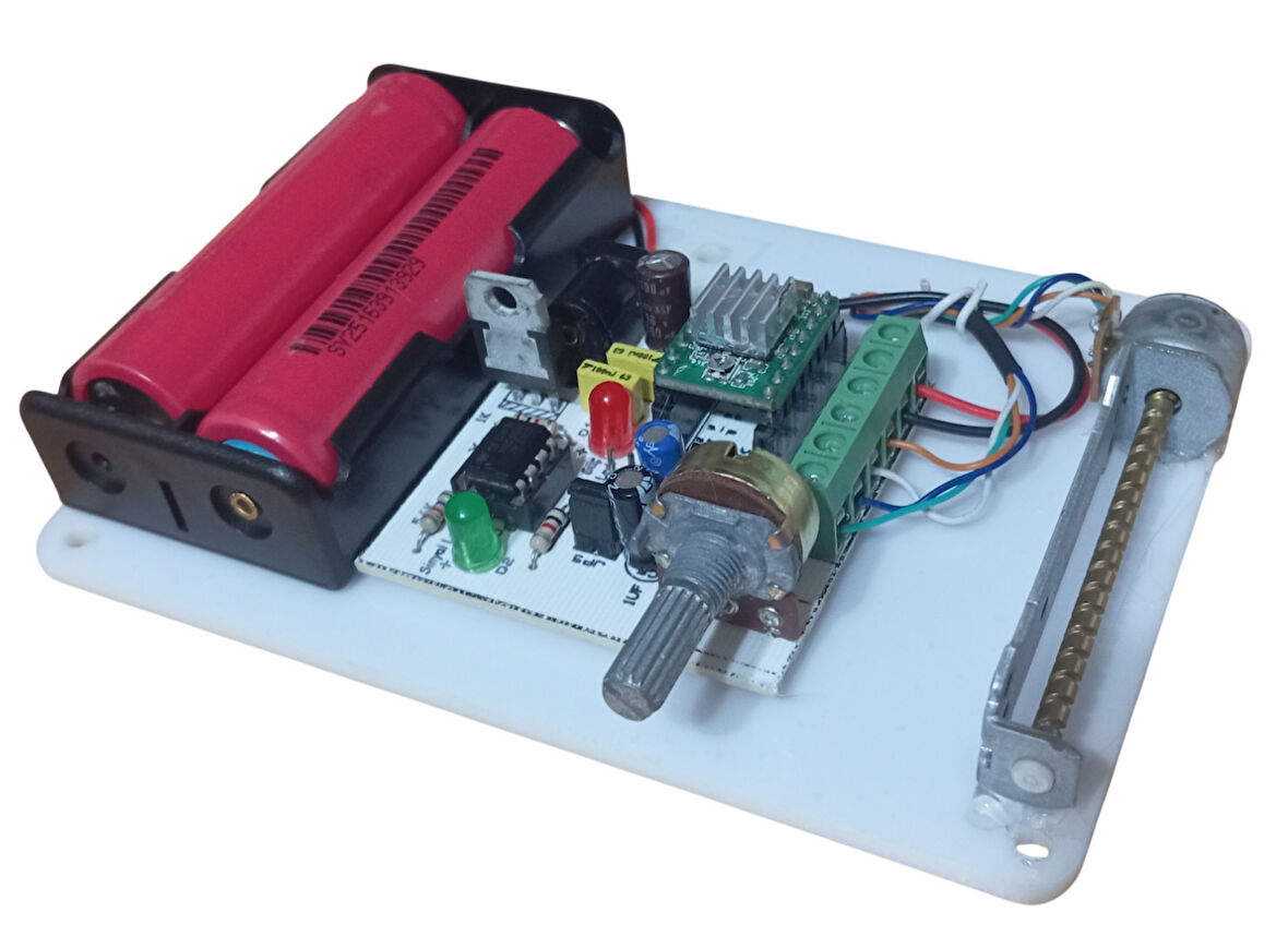 Step Motor Hız Yön Kontrol Pilli Öğrenci Deney Devresi