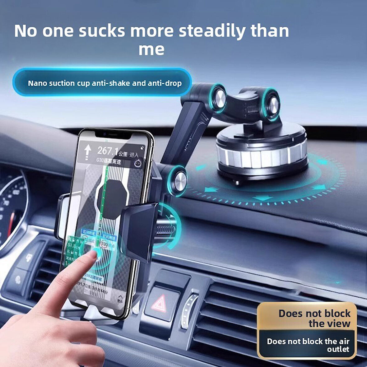 Tank Gravity Akrobatik vantuzlu araç içi telefon tutucu 360 derece araç tır kamyon için