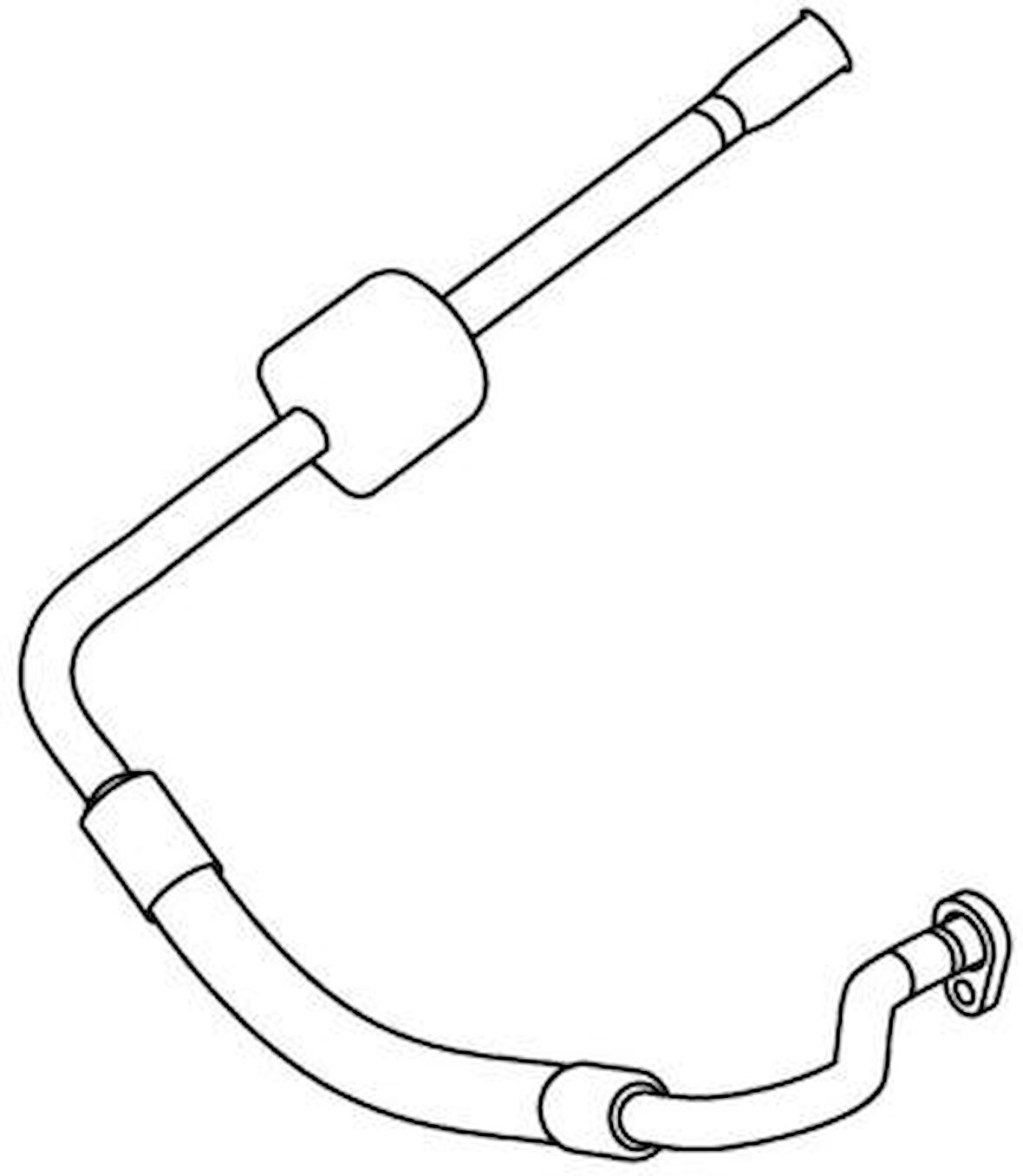 KLİMA BORUSU CITROEN C5 2004 PEUGEOT 407 2004 6477 F0 6460 JF 6460 TR