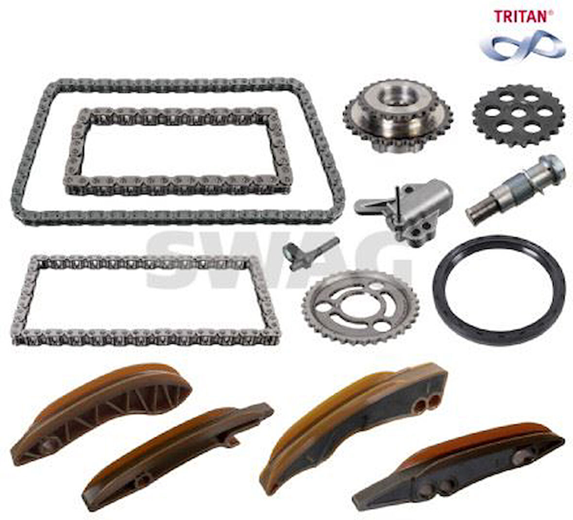 EKSANTRIK ZINCIR SETI ALT UST BMW B37 B57 F20 F40 F45 F46 G20 G11 G12 G14 G15 F48 F39 G01 G02 G05 11318570649 13528588693 11318475185
