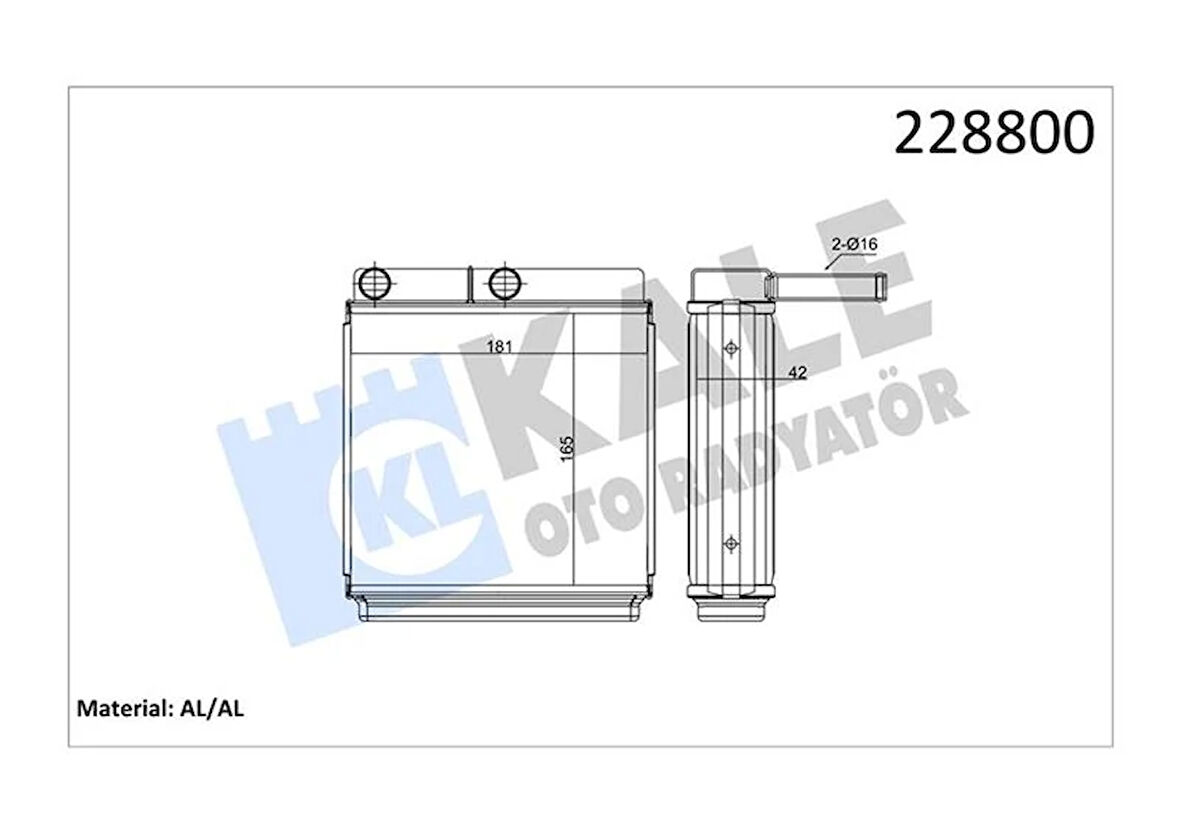 KALORİFER RADYATÖRÜ J9 1 SIRA ALB SİSTEM P 80767