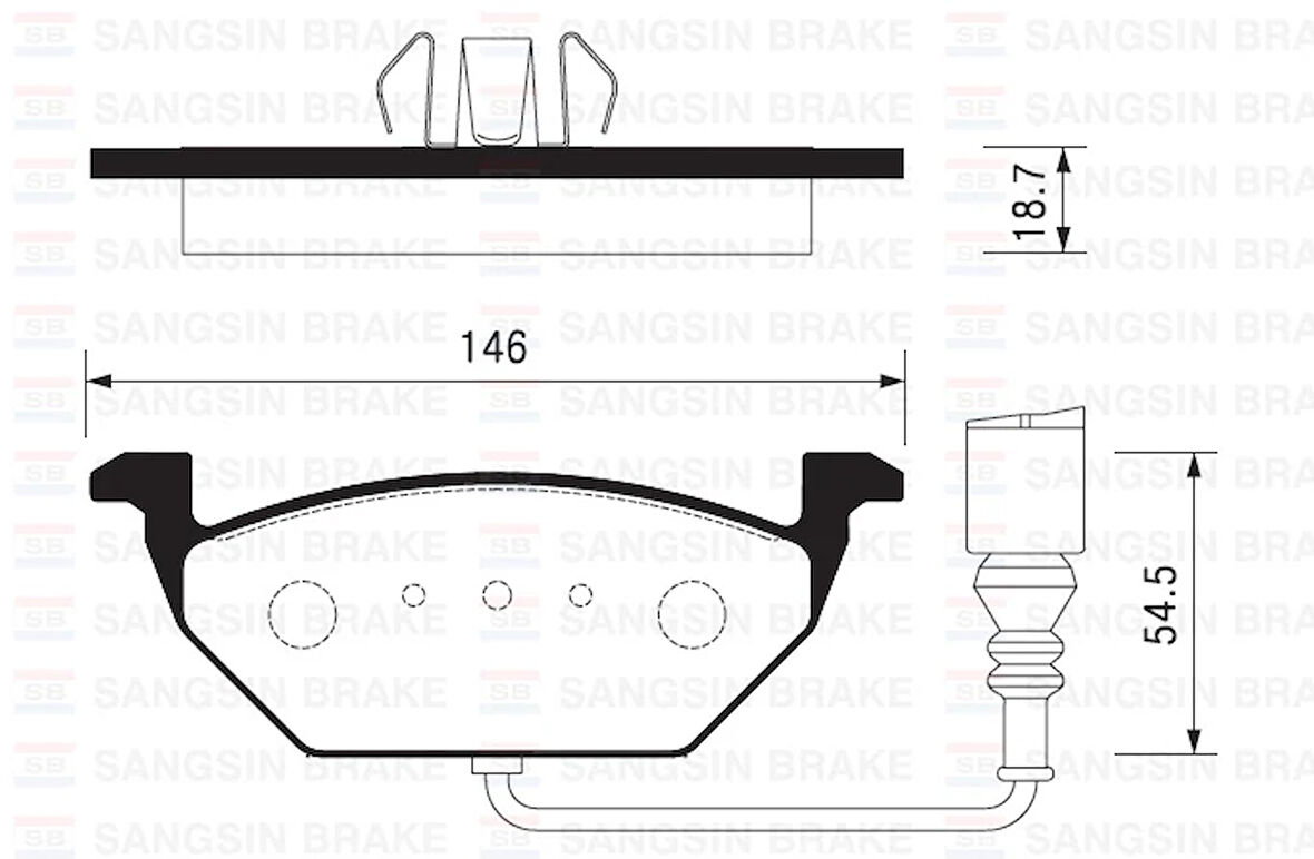 ÖN BALATA FİŞLİ KÜÇÜK GOLF4-GOLF5-JETTA-BORA-POLO-A3-LEON 1997 1J0698151G 1K0698151F 6R0698151A