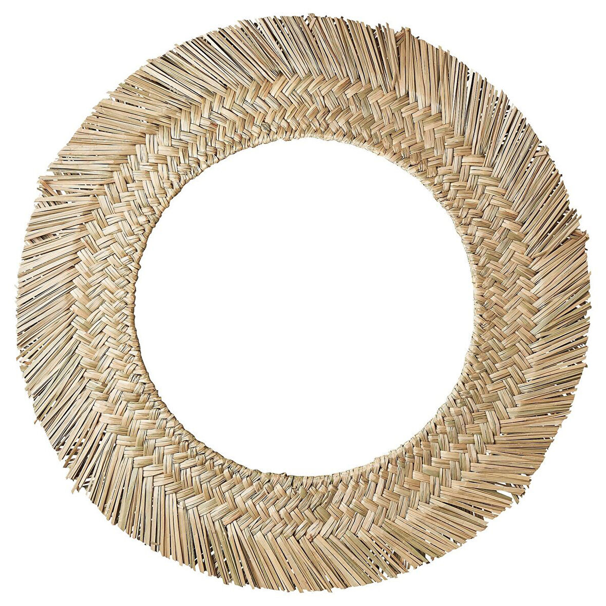 Yuvarlak ayna, saz el yapımı, 63 cm
