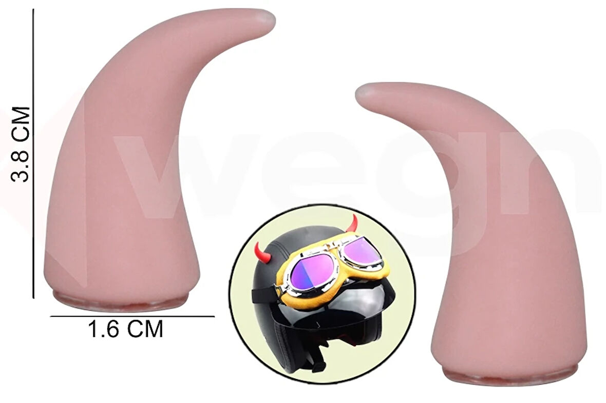 DİREKSİYON VE KASK ÜSTÜNE TAKILAN BOYNUZ APARATI PEMBE AKSESUAR