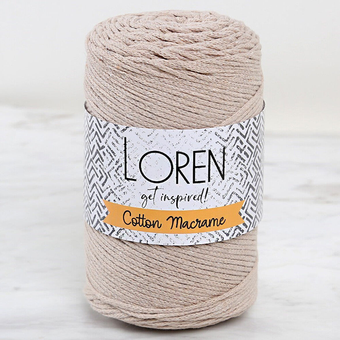 Loren Cotton Macrame Bej - R084 - 34363