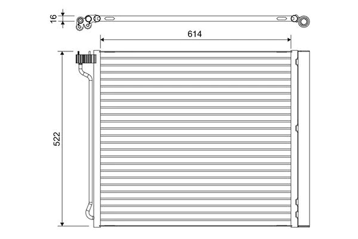 KLIMA RADYATORU BMW E70 F15 F85 E71 E72 F16 F86 64509239944