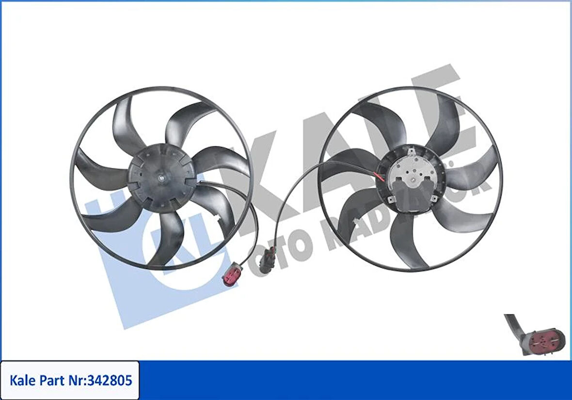 FAN MOTORU PERVANELİ SEAT LEON-SKODA OCTAVIA 3-VW GOLF 7 445MM-370W DAVLUMBAZ YOK 5Q0959455F