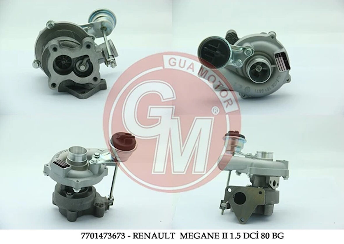 TURBO ŞARJ RENAULT CLİO 2 KANGO DACIA SYMBOL MEGANE 2 1.5 DCİ 80 BG 7701473673 7701473122 7711135037