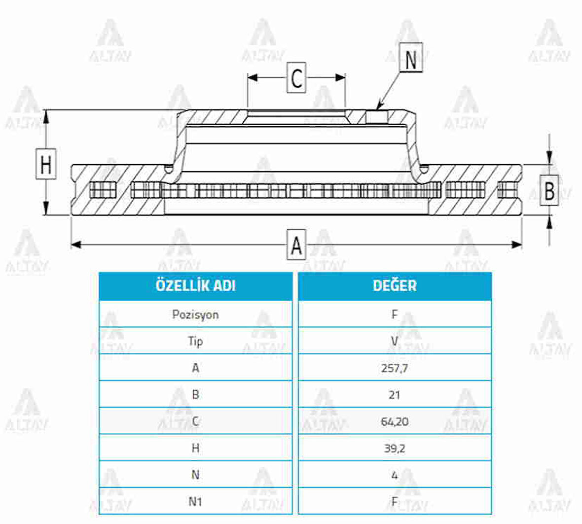 FREN DİSKİ JAZZ 2002-2008 / CITY 2006-2009 / ÖN HAVALI 258-4 45251SAAG50 (2 ADET)