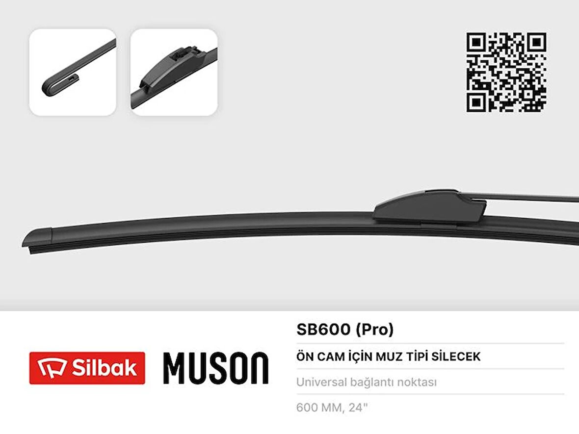 SİLECEK SÜPÜRGESİ 600MM MUZ TİPİ ÜNİVERSAL