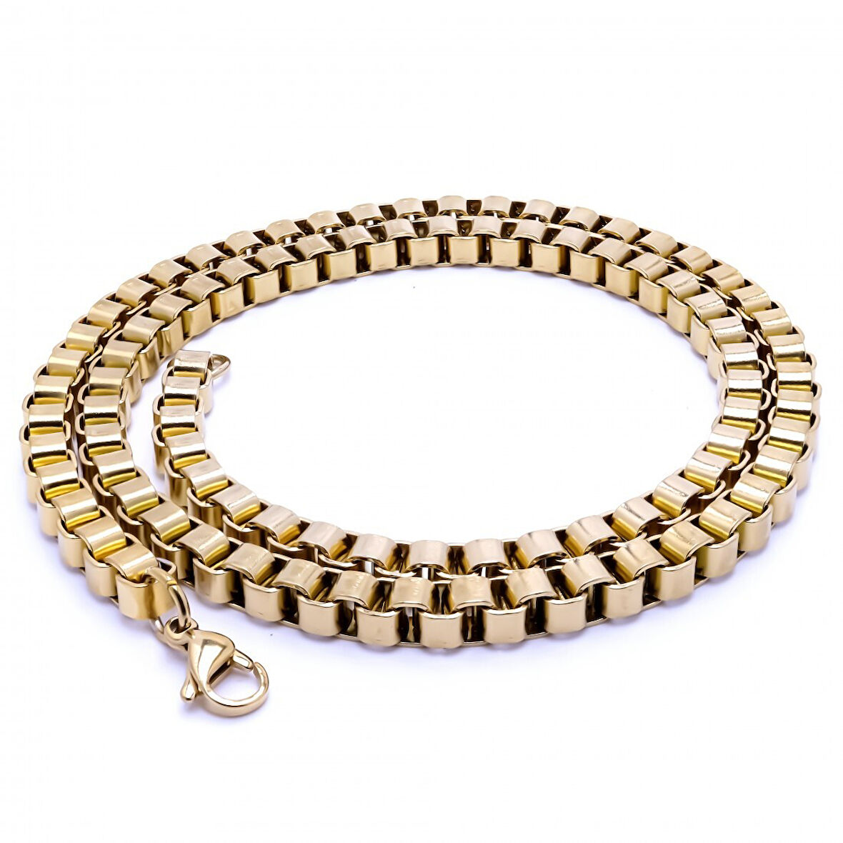  FM Kare Arnavut Çelik Kolye 6Mm 3183CEK032 