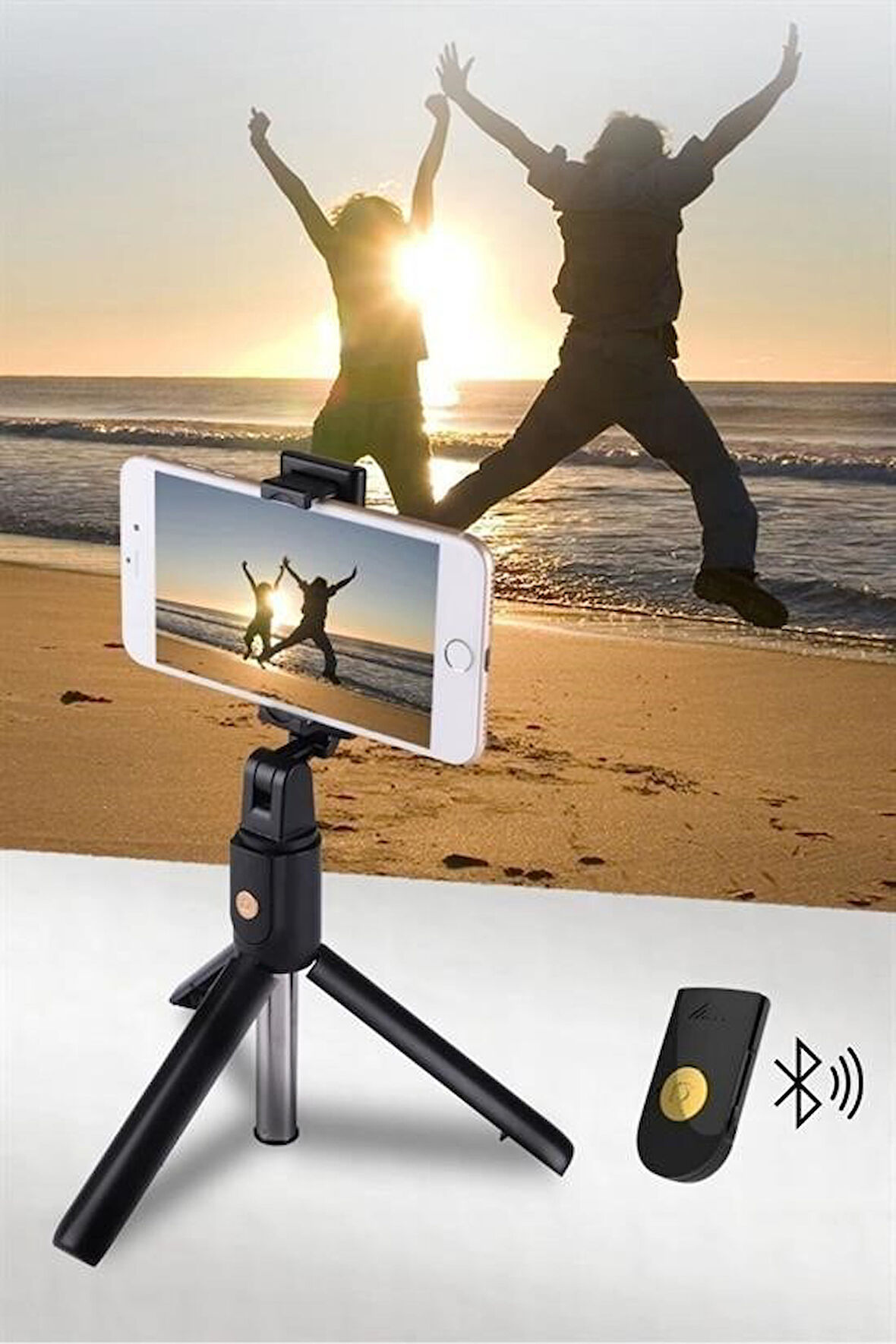 Taşınabilir Aksiyon Kamera Cep Telefonu Yükseklik Ve Yön Ayarlı Mini Tripod