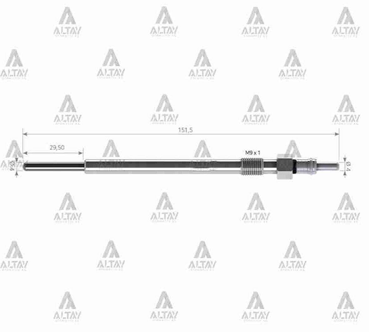 KIZDIRMA BUJİSİ (ISITMA) STILO / BRAVO / CHROMA 1.9 JTD / OPEL VECTRA / ASTRA / SIGNUM 1.9 JTD 115. 46792355 (10 ADET)