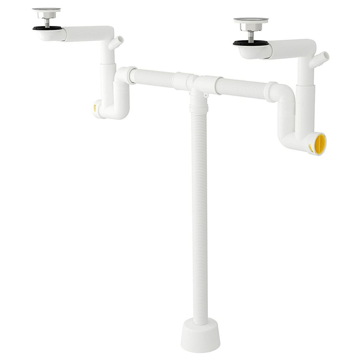Çift gözlü lavabo sifonu