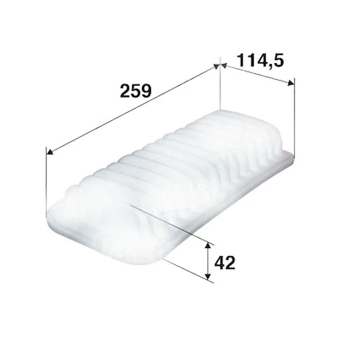 HAVA FİLTRESİ TOYOTA YARIS 1.3L 2SZ-FE SCP12 1999-2005 1.0L 1SZ-FE SCP10 1999-2005 1.0L 1KR-FE KSP90 2006-2011 / DAIHATSU SIRION 1.0L 1KR-FE M300 05- / P107 2005 C1 2005 1.0L 178010J020 1780123030 1444 XA