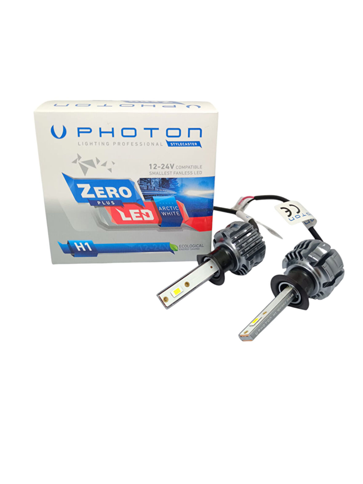 Photon Zero Plus Seri Mini Slim H1 Led Xenon Far Ampulü Buz Beyaz 12-24V