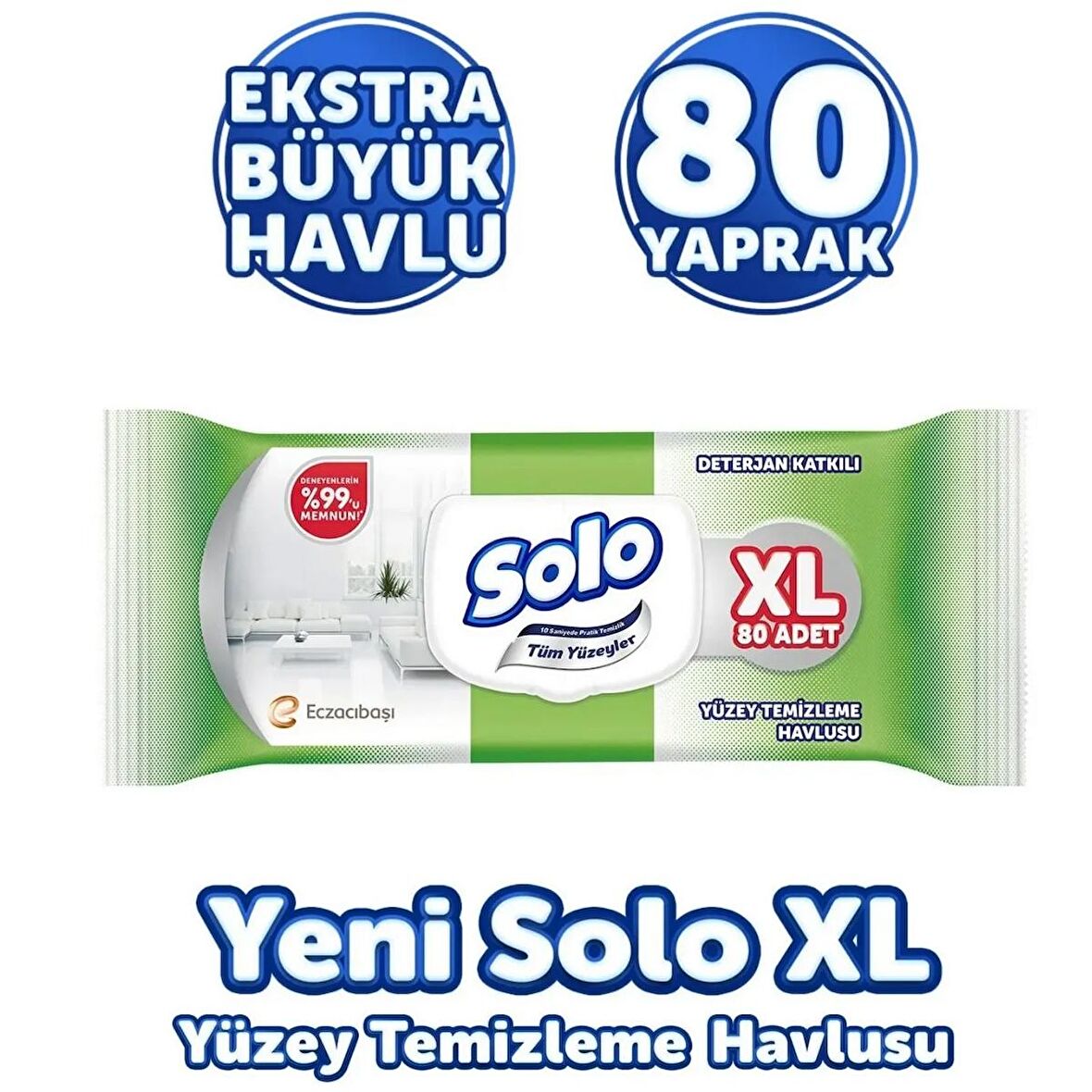 Solo Yüzey Temizleme Havlusu XL 80li 