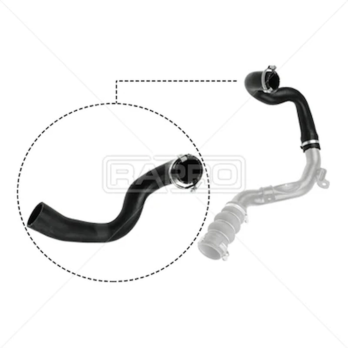 TURBO INTERCOOLER HORTUMU CONNECT 1.8TDCI 110PS 2006-2014 7T169F796AE 5050742 7T169F796AC