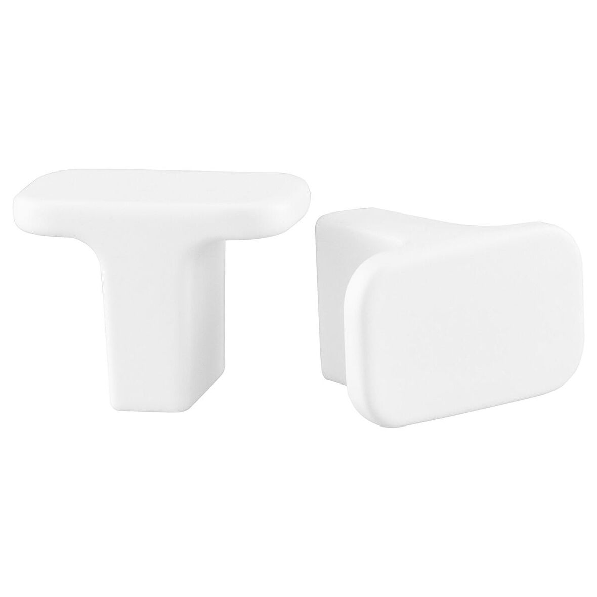 Topuz, beyaz, 15 mm, 2 adet