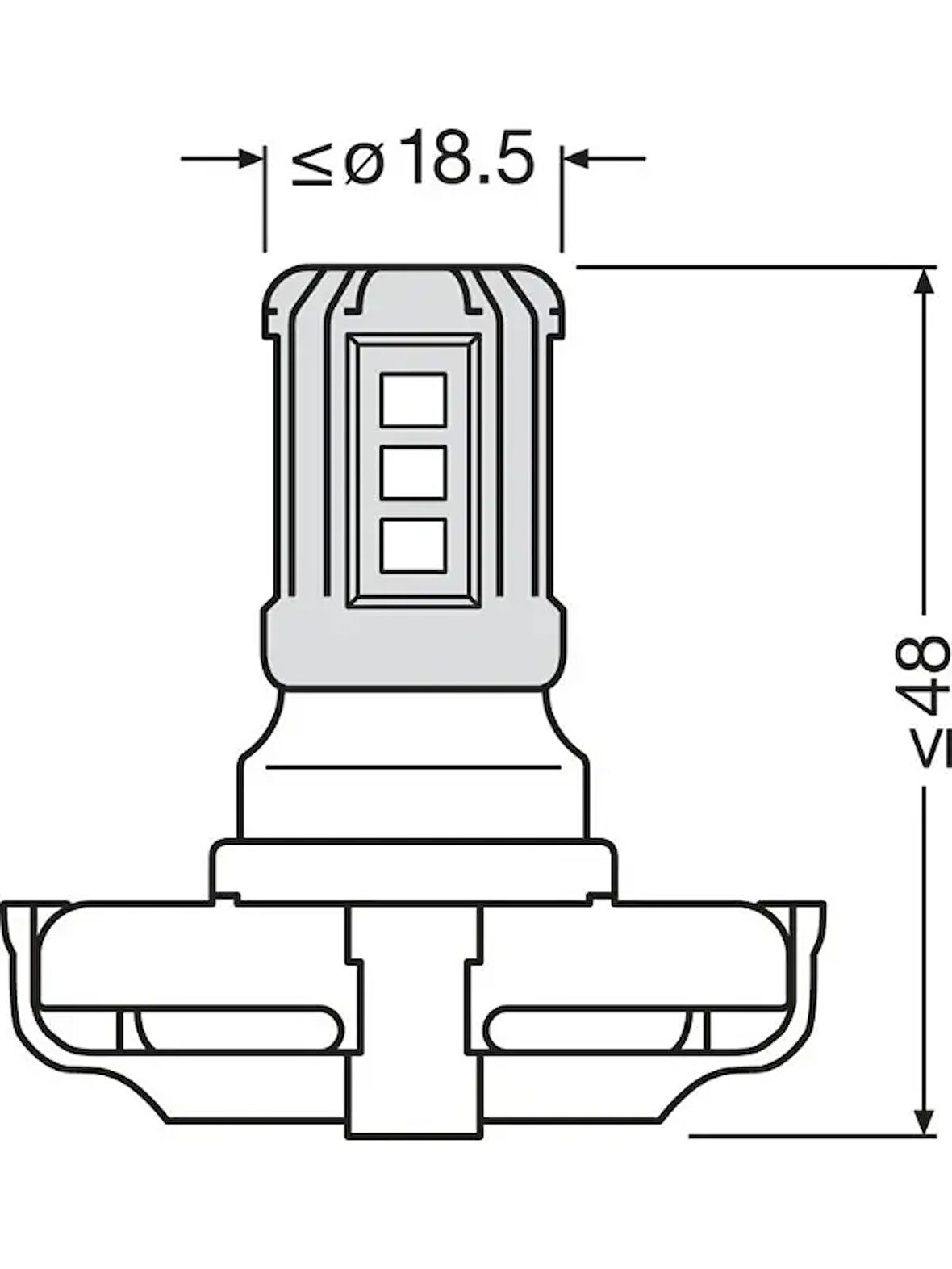 LED AMPUL 12 V PS19W