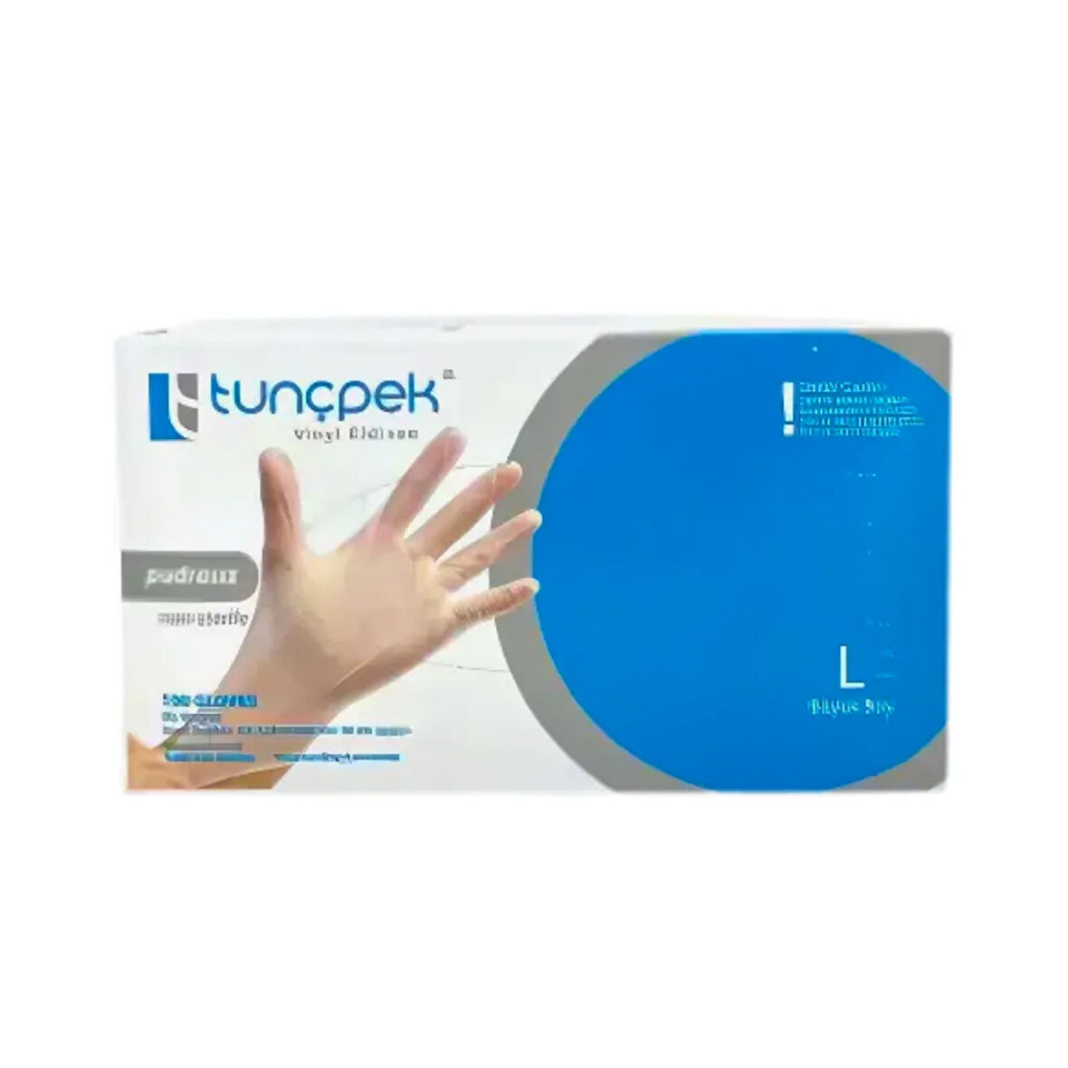 Tunçpek Vinyl Eldiven Pudrasız 100 Adet - L