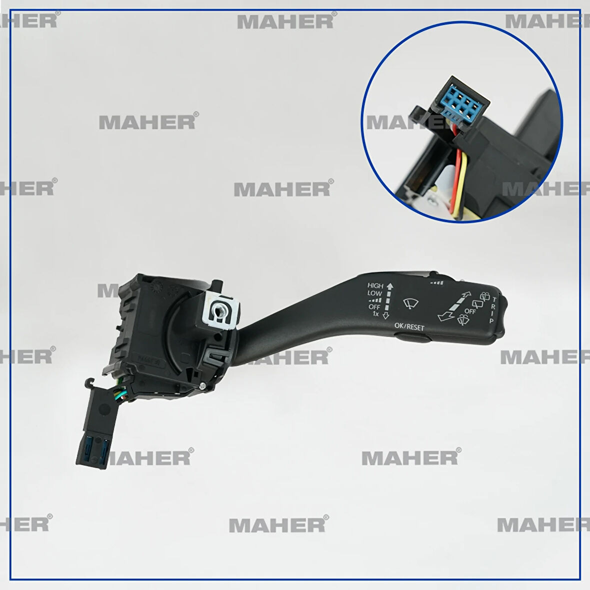 KOL CAM SİLGİ KUMANDA GOLF5 / JETTA / PASSAT / CADDY / LEON 2004-2009 (YOL BİLGİSAYARLI) 1K0953519J