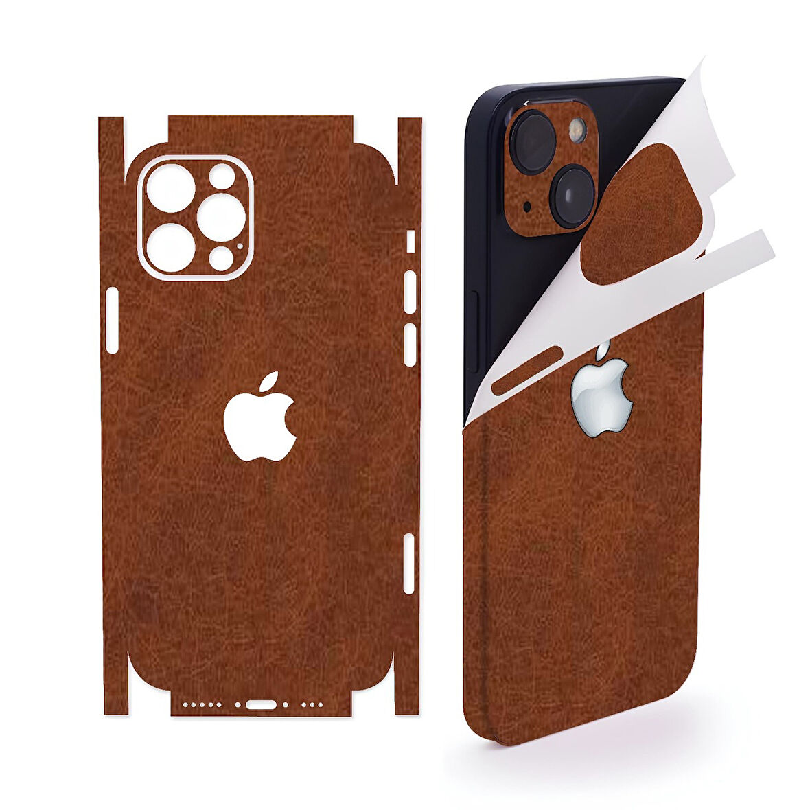 İphone 16 pro 360 full arka kaplama koruma sticker kılıfsız kullanım için TABA DERİ