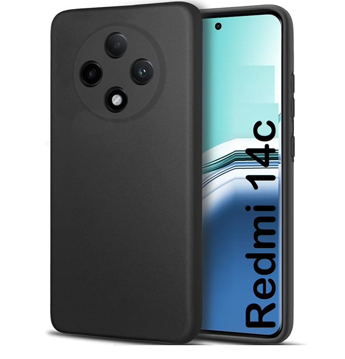 Xiaomi Redmi 14C Kılıf Esnek Yumuşak Silikon Tam Koruma Telefon Kılıfı Kapak